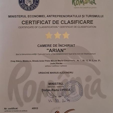 Apartament Garsoniera Slanic-Moldova Zewnętrze zdjęcie